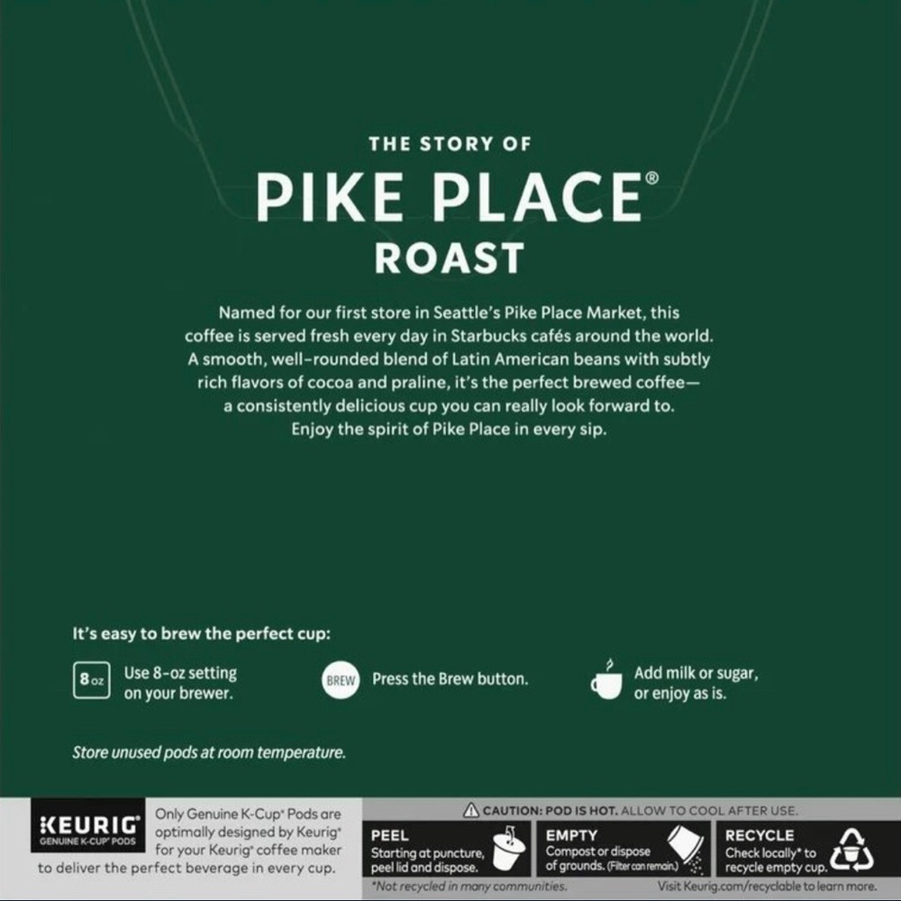 Starbucks Pike Place Keurig K Cups 🌟☕️ - Picture 4 of 11